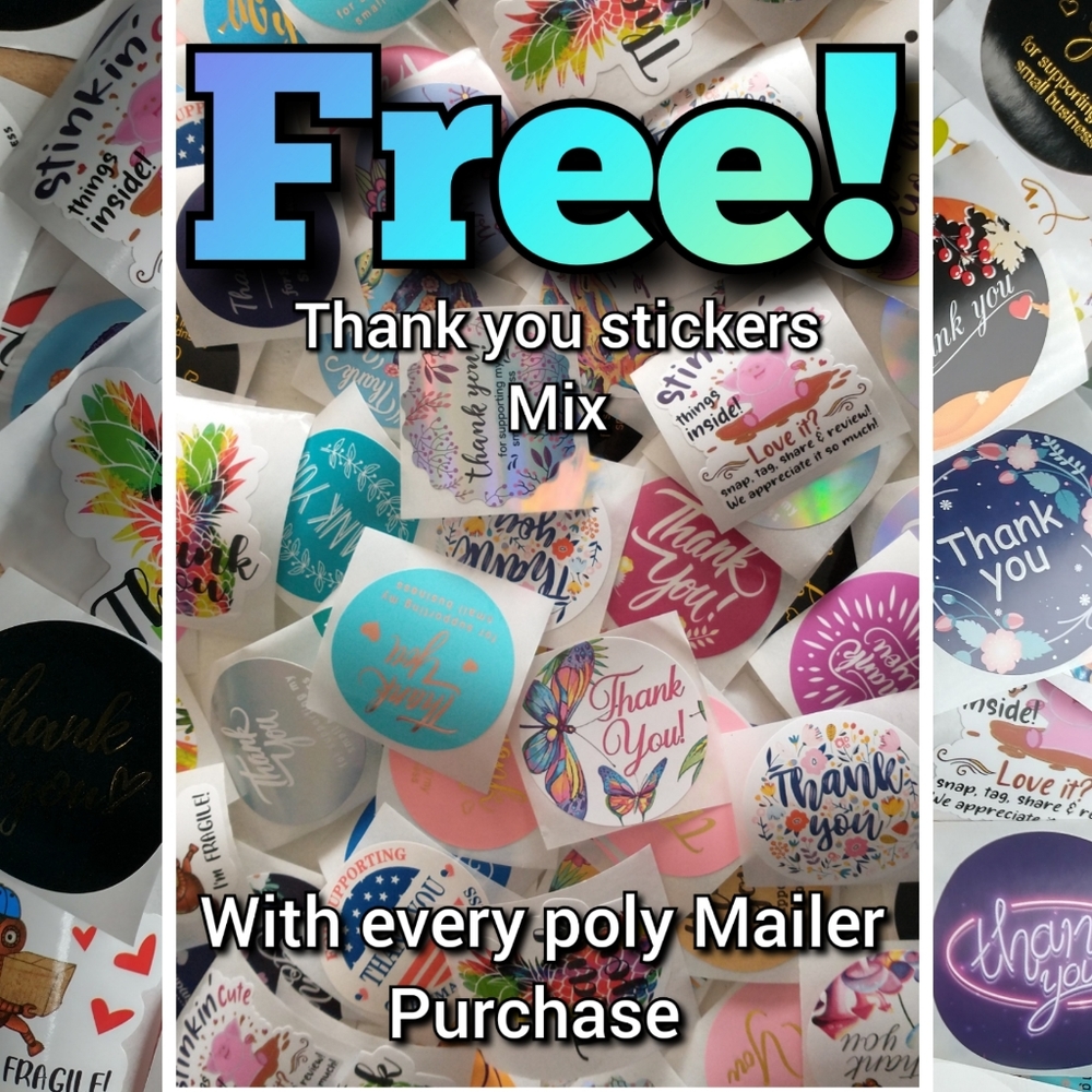 Free thank you stickers